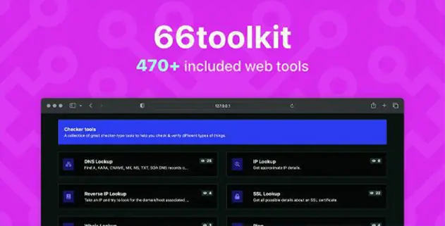 66toolkit 26.0.0 – Ultimate Web Tools System SAAS