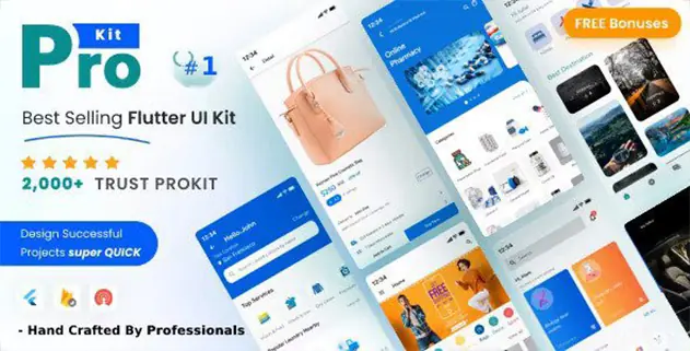 ProKit Flutter 6.4.0 – Best Selling Flutter UI Kit with Chat GPT App