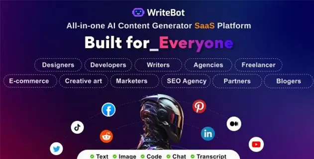 WriteBot 4.4.0 – AI Content Generator SaaS Platform