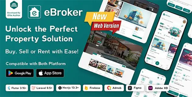 eBroker 1.1.4 – Real Estate Property Buy Rent Sell Flutter app